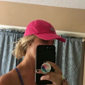 pink adidas ball cap